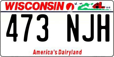WI license plate 473NJH