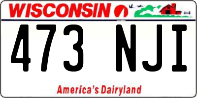 WI license plate 473NJI