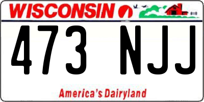 WI license plate 473NJJ