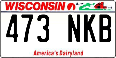 WI license plate 473NKB