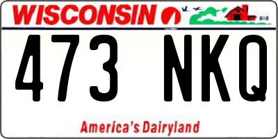 WI license plate 473NKQ