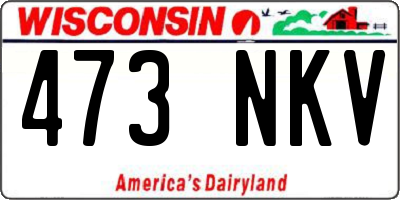 WI license plate 473NKV
