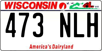 WI license plate 473NLH