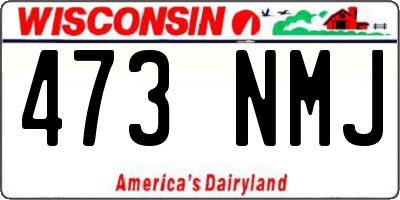 WI license plate 473NMJ