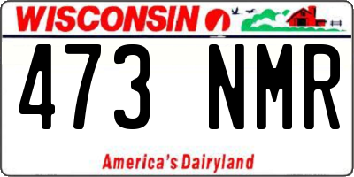 WI license plate 473NMR