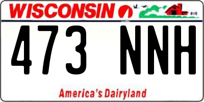 WI license plate 473NNH