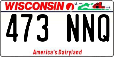 WI license plate 473NNQ