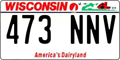 WI license plate 473NNV
