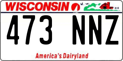 WI license plate 473NNZ