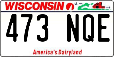 WI license plate 473NQE