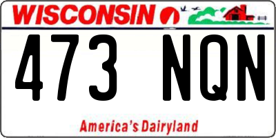 WI license plate 473NQN