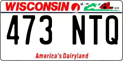 WI license plate 473NTQ