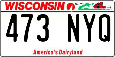 WI license plate 473NYQ