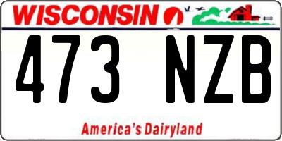 WI license plate 473NZB