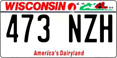 WI license plate 473NZH