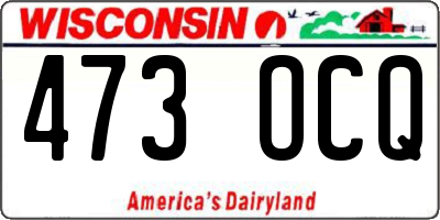 WI license plate 473OCQ