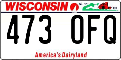 WI license plate 473OFQ