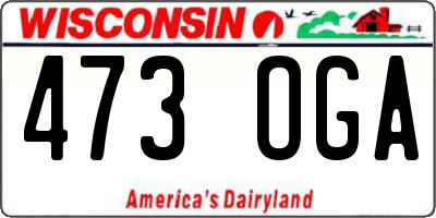 WI license plate 473OGA