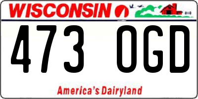 WI license plate 473OGD