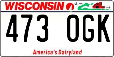 WI license plate 473OGK