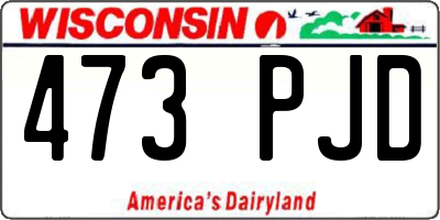 WI license plate 473PJD