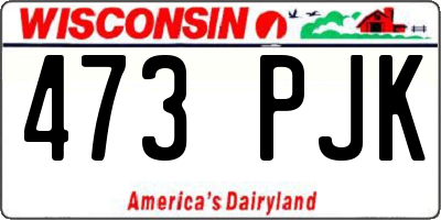 WI license plate 473PJK