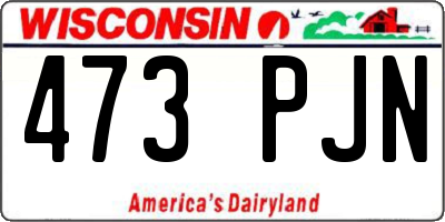 WI license plate 473PJN
