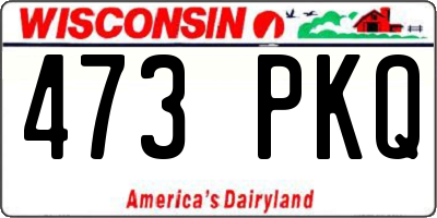 WI license plate 473PKQ