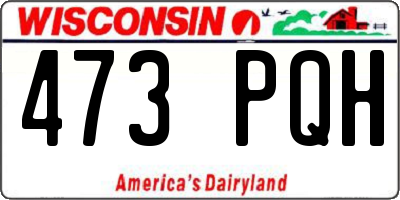 WI license plate 473PQH