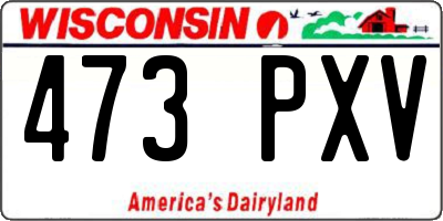 WI license plate 473PXV