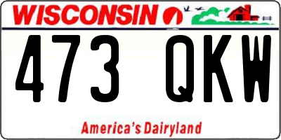 WI license plate 473QKW