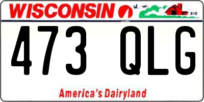 WI license plate 473QLG
