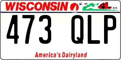 WI license plate 473QLP
