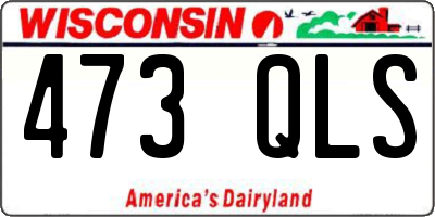 WI license plate 473QLS