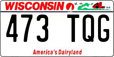 WI license plate 473TQG