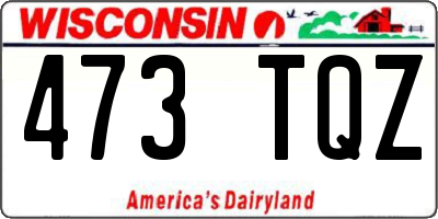 WI license plate 473TQZ