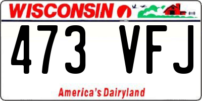WI license plate 473VFJ