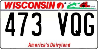 WI license plate 473VQG