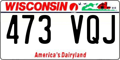 WI license plate 473VQJ