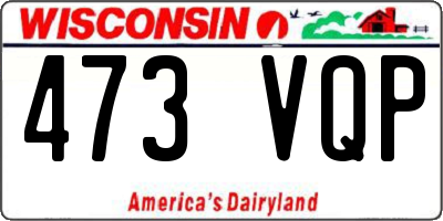 WI license plate 473VQP