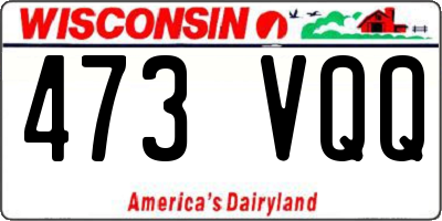 WI license plate 473VQQ