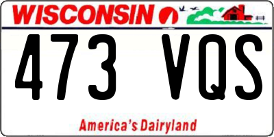 WI license plate 473VQS