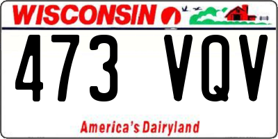 WI license plate 473VQV