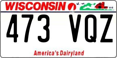 WI license plate 473VQZ