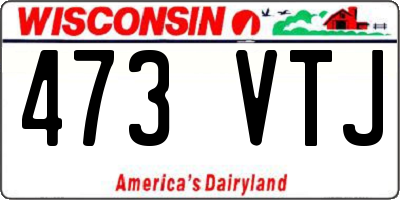 WI license plate 473VTJ