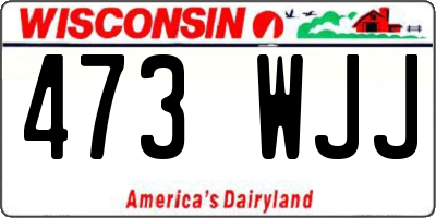 WI license plate 473WJJ