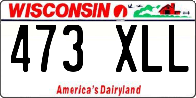 WI license plate 473XLL