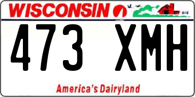 WI license plate 473XMH