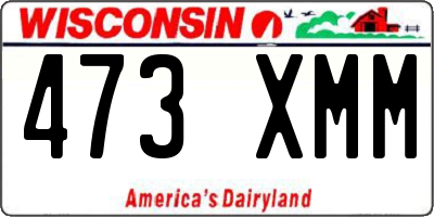 WI license plate 473XMM