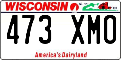 WI license plate 473XMO